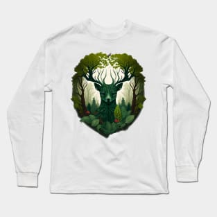 Nature Lover Deer - Designs for a Green Future and Hunters Long Sleeve T-Shirt